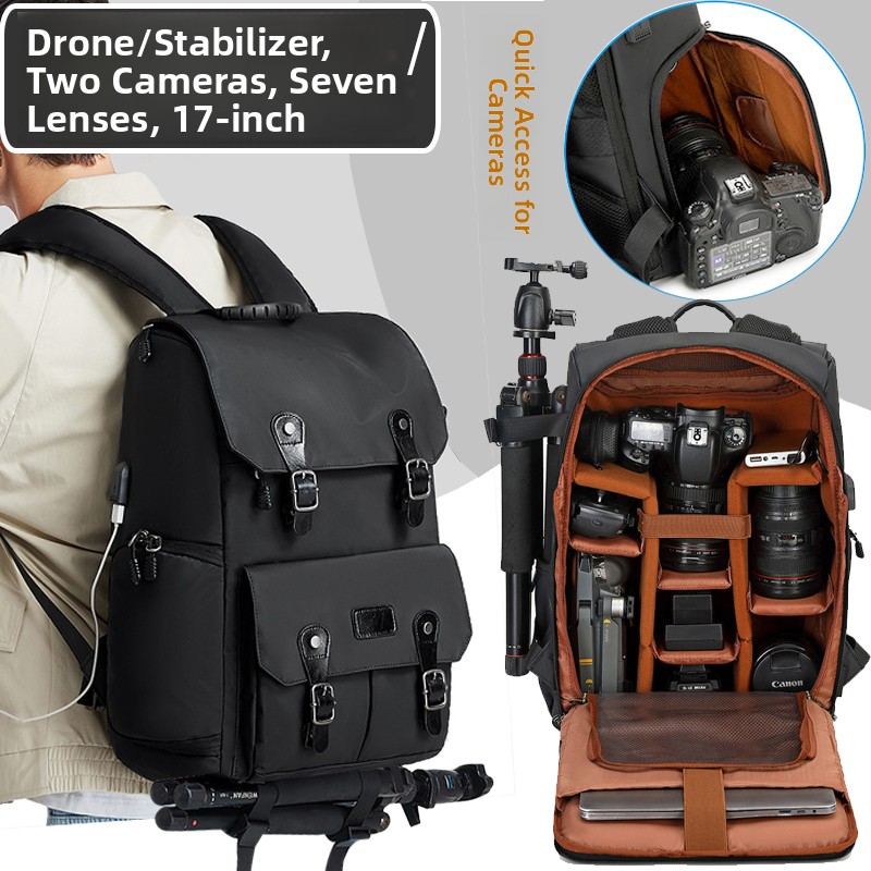 Photography Is - Professional DSLR Camera Bag Backpack Large