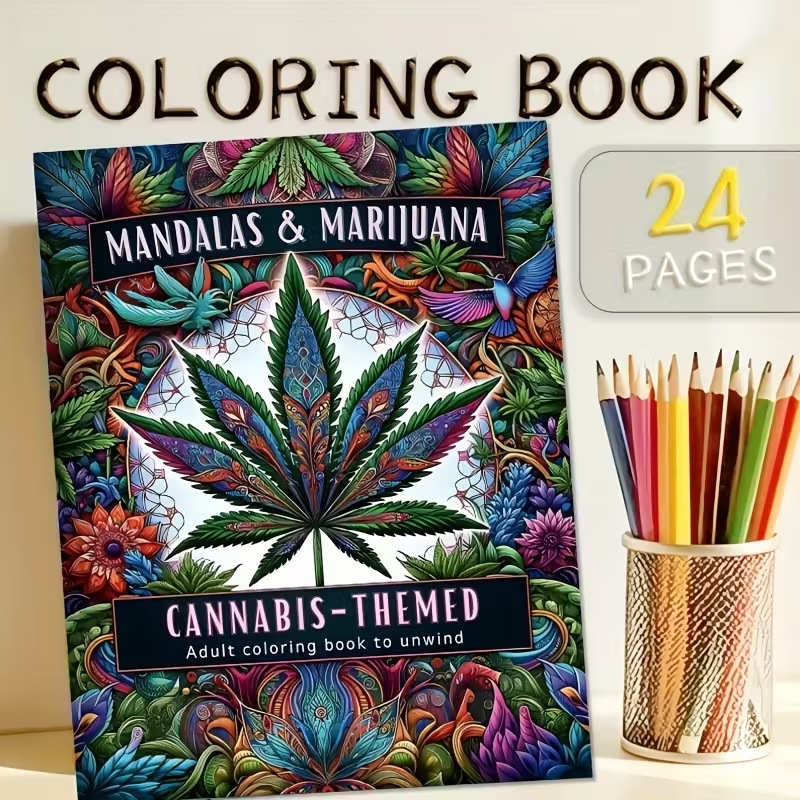 Photography Of Book - 24 Pages Mandala Style, Coloring Book,