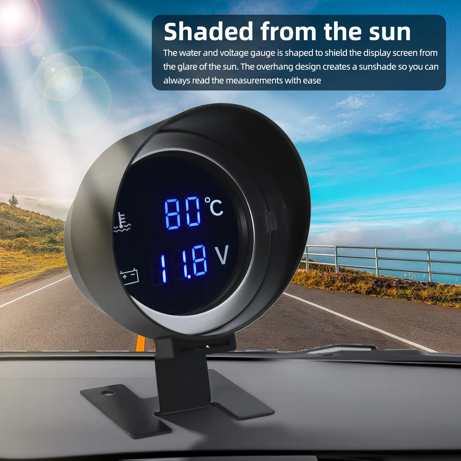 2 in 1 Round LED Digital Water - Light Meter Incident recension och pris