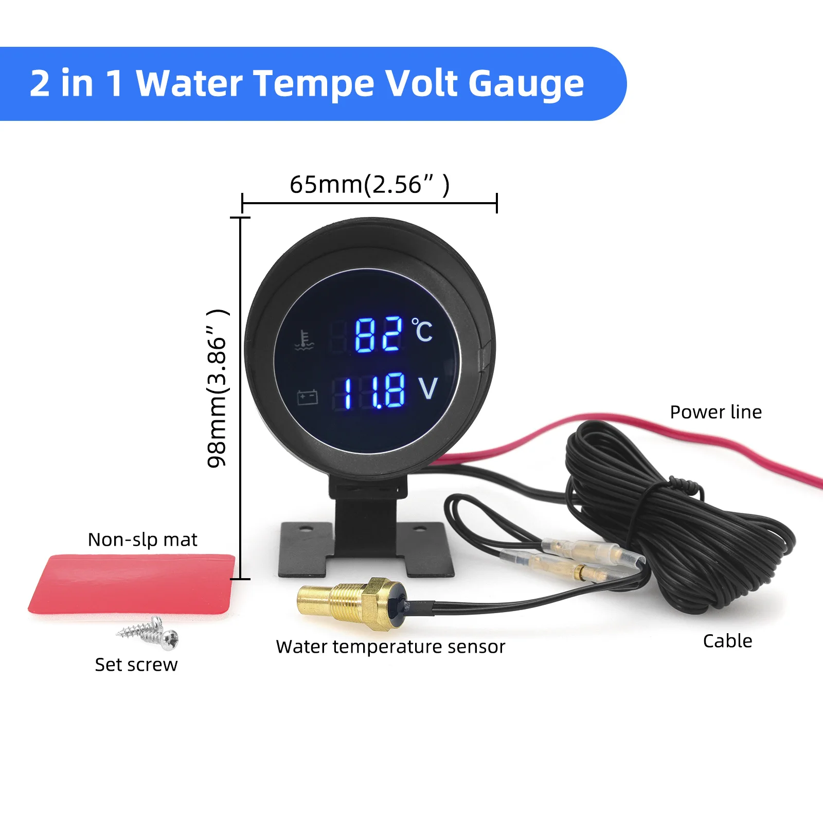 2 in 1 Round LED Digital Water - Light Meter Incident recension och pris