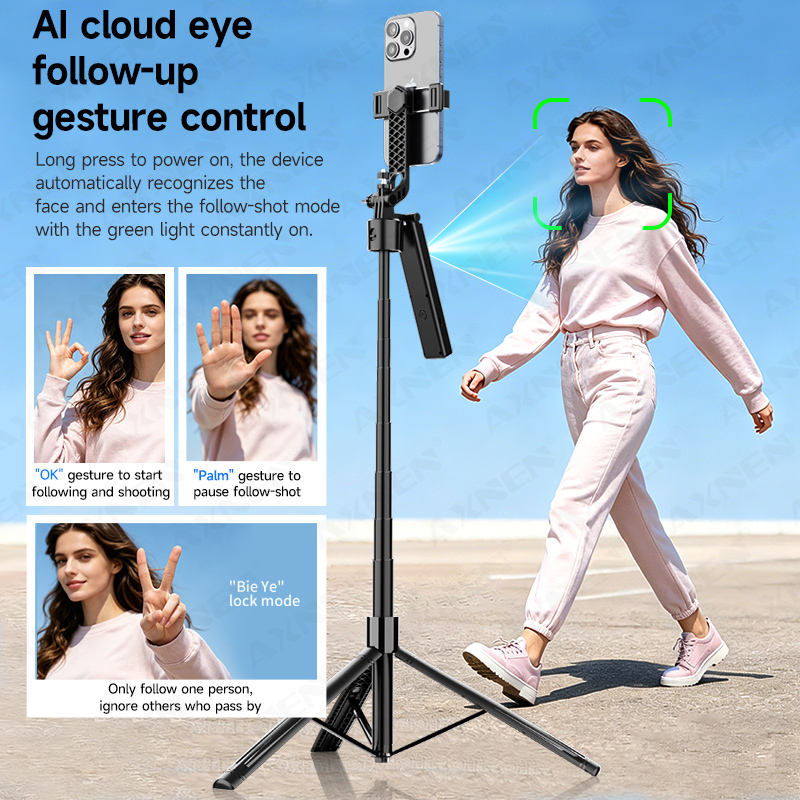 AI Tracking Gimbal Selfie Stic - Photography Prompt recension och pris