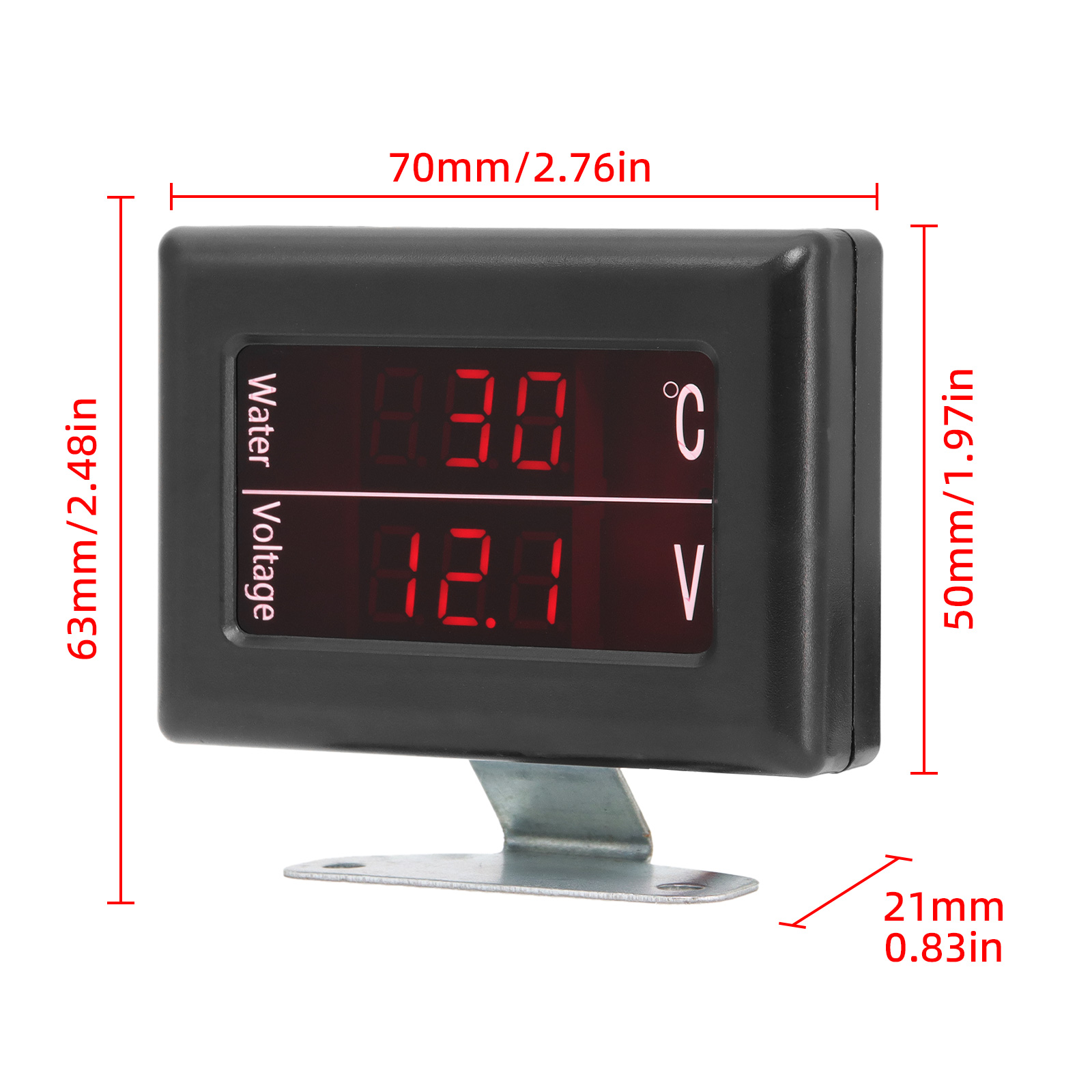 2 In 1 Car LED Digital Gauge W - Light Meter Incident recension och pris