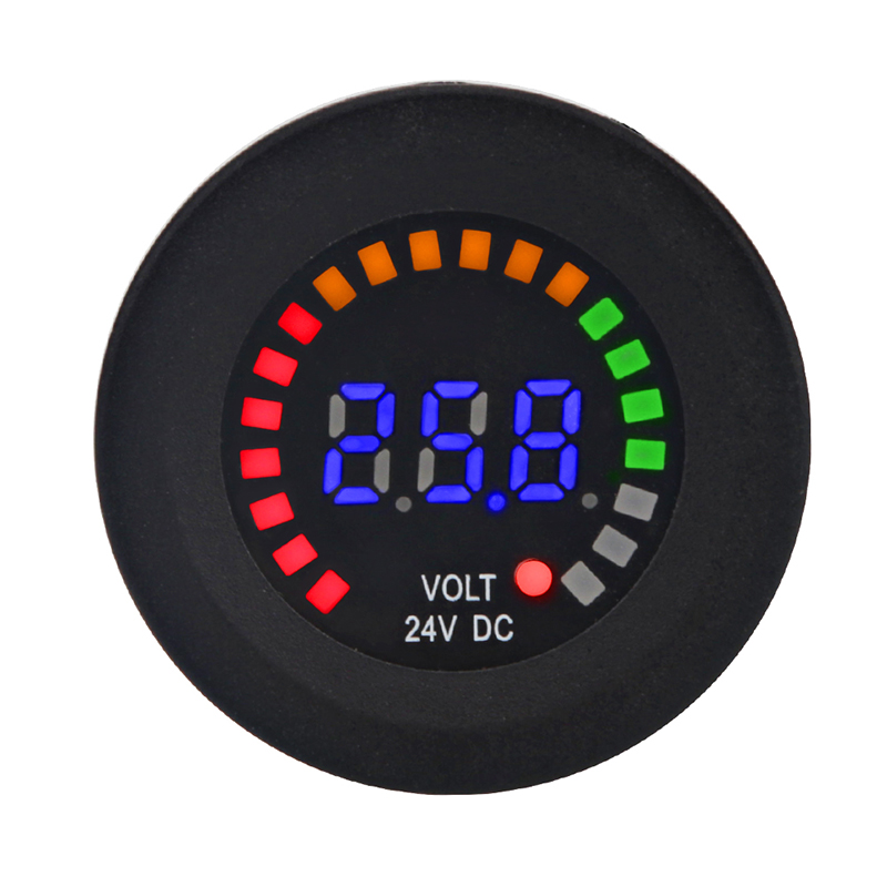 24V 12V DC Voltmeter Color LED - Light Meter Incident recension och pris