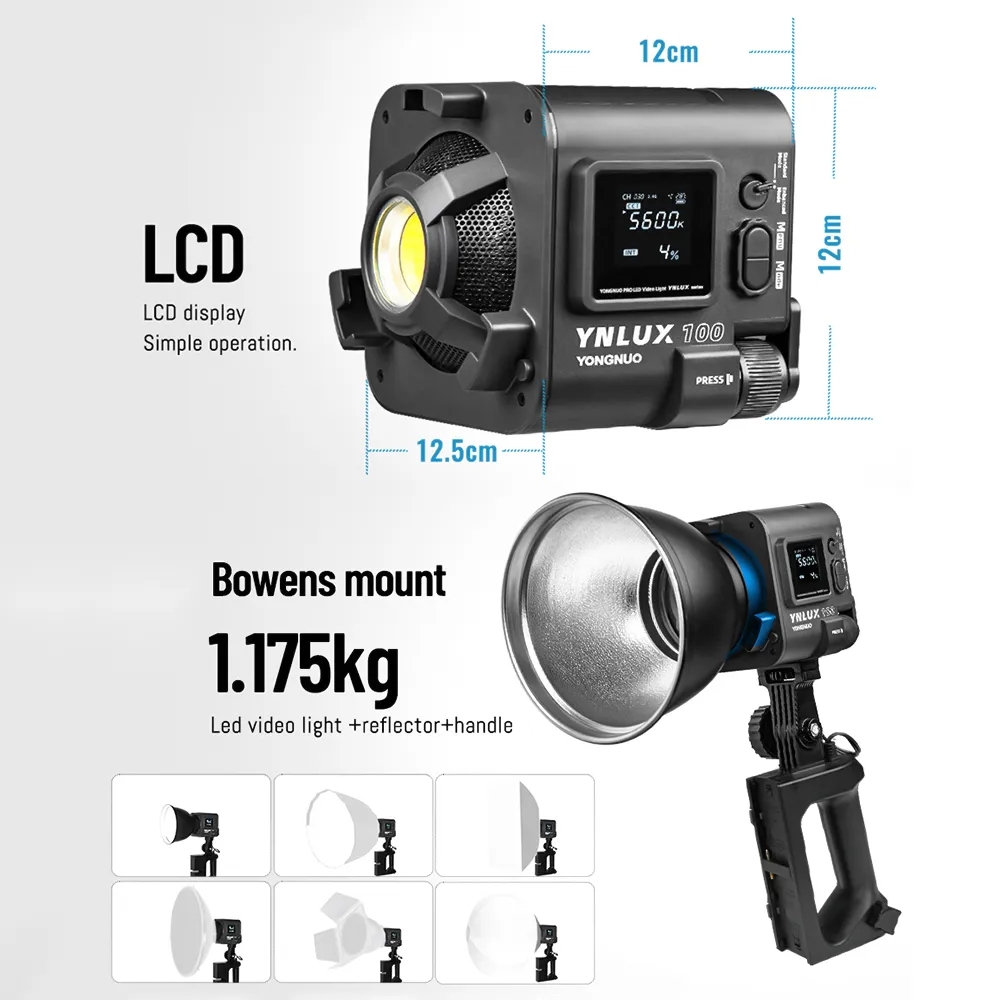 YONGNUO YNLUX100 100W 3200K-56 - Photography Videos recension och pris