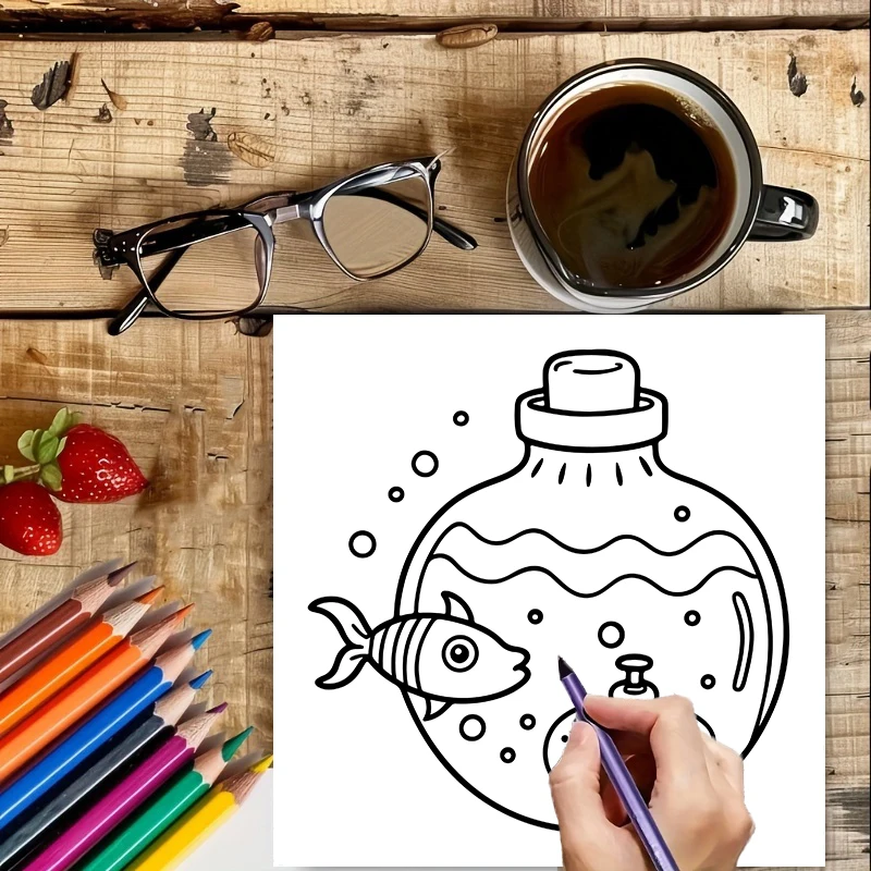 Coloring Book Magic Jar for Ad - Photography Of Book recension och pris