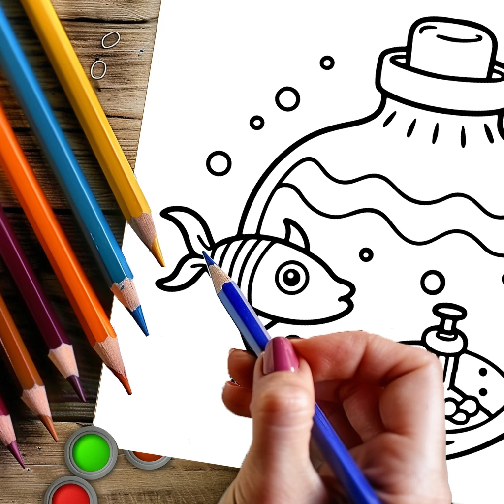 Coloring Book Magic Jar for Ad - Photography Of Book recension och pris