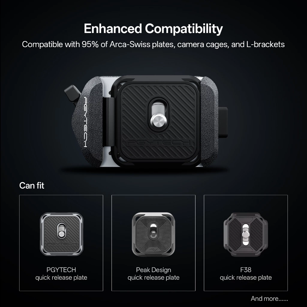PGYTECH Arca-Type Quick Releas - Peak Design Clip recension och pris