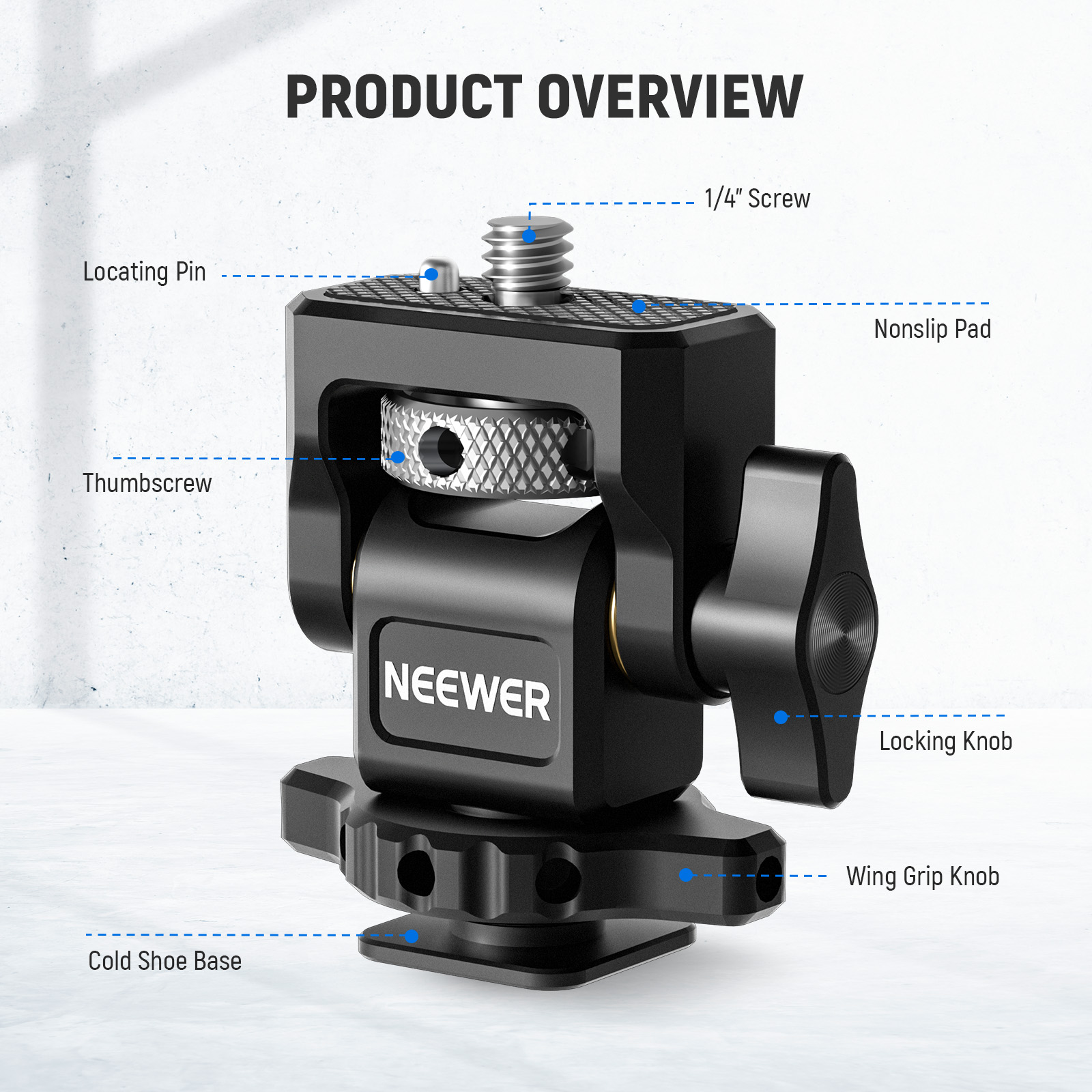 NEEWER DSLR Camera Clamp Adjus - Peak Design Clip recension och pris