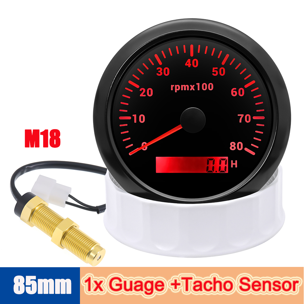Round Auto RPM Tachometer 8000 - Light Meter Incident recension och pris