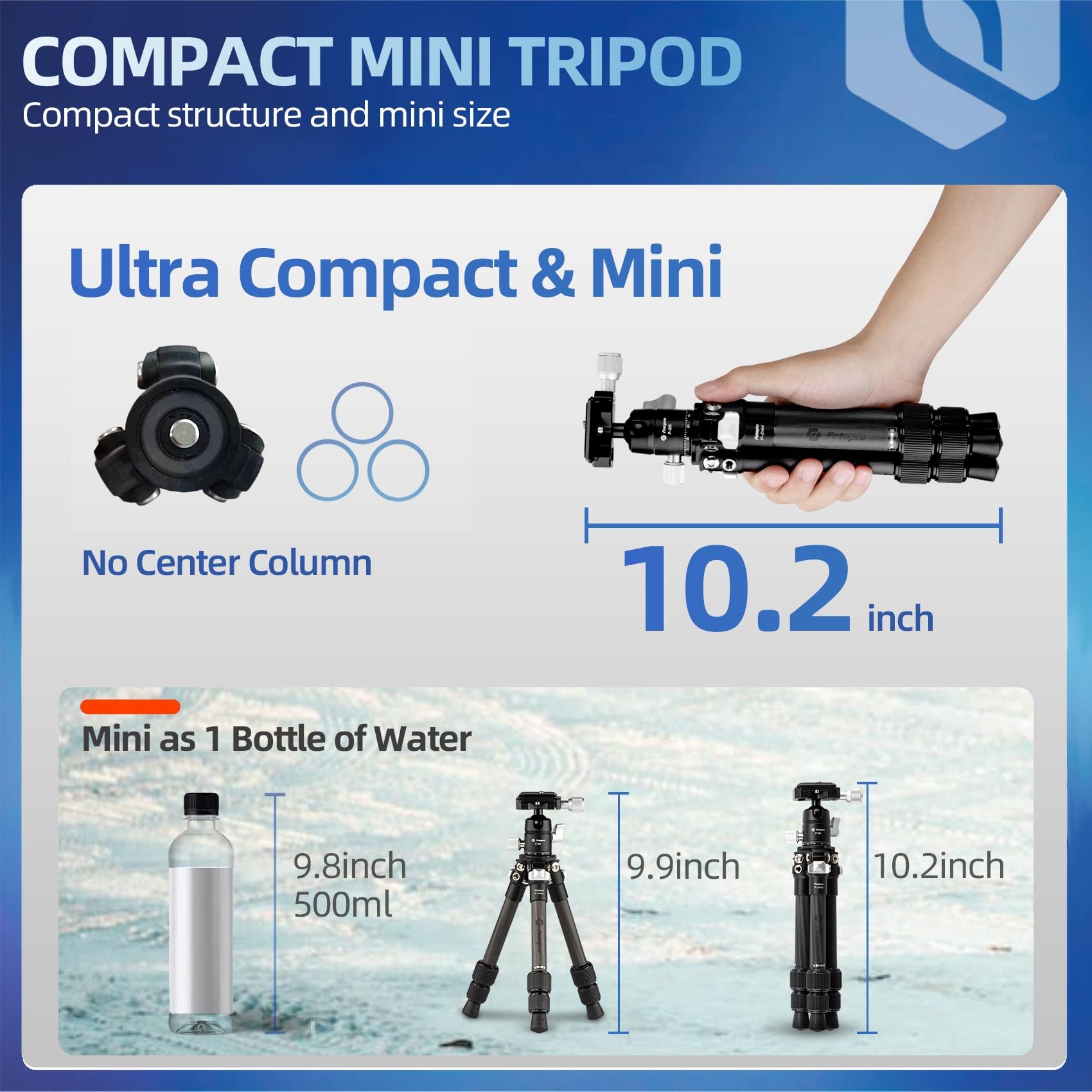 Fotopro Mini Carbon Fiber Trip - Peak Design Clip recension och pris