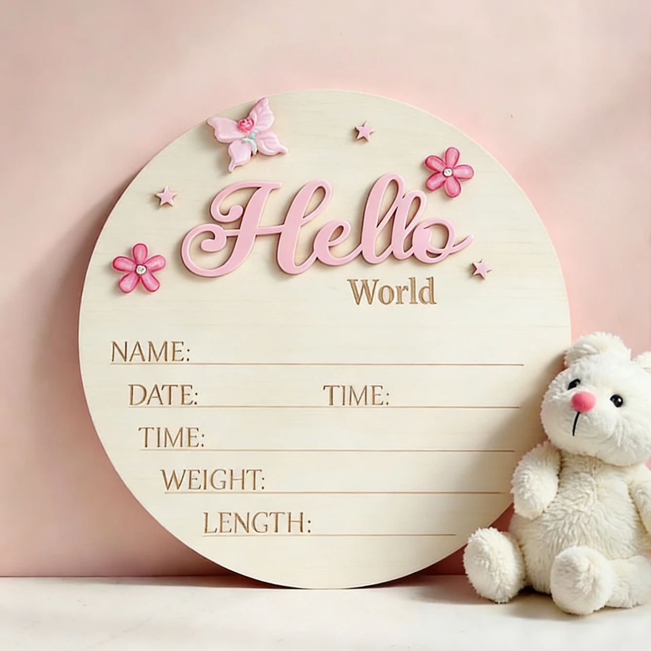Ylsteed Pink Butterfly Hello W - Photography Prompt recension och pris
