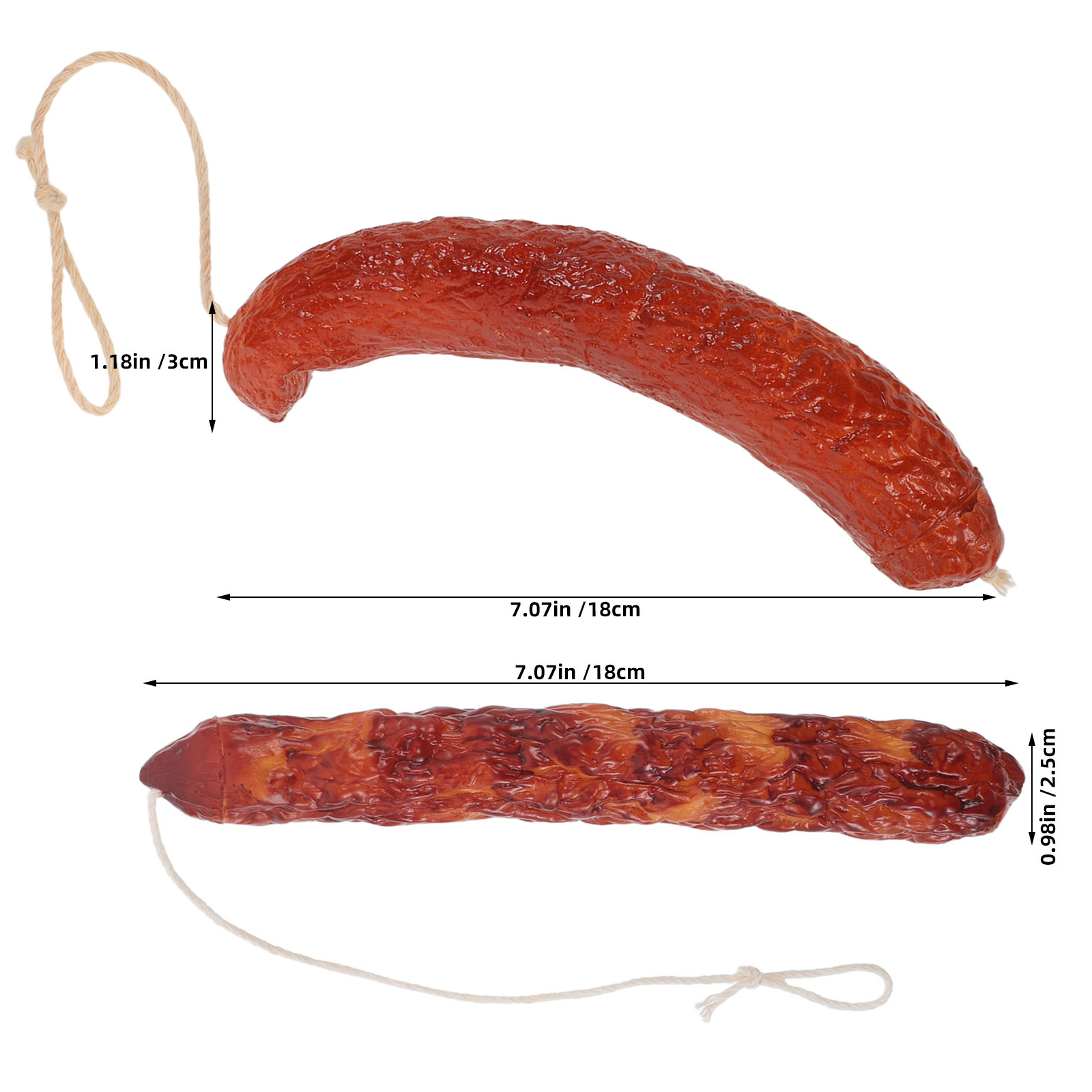2Pcs Artificial Sausage Displa - Photography Food recension och pris