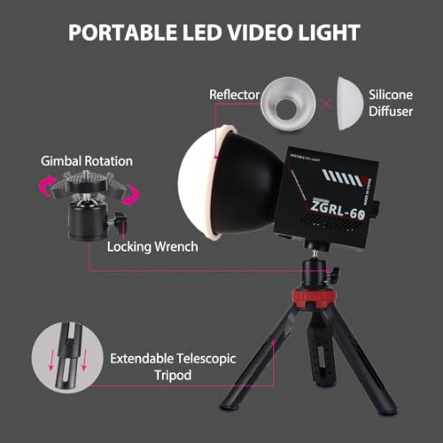 60W COB LED Video Light Handhe - Photography Videos recension och pris