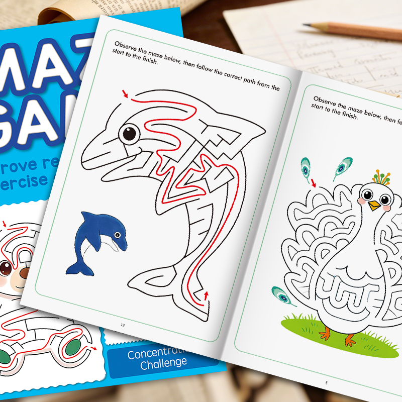 Children's Fun Maze Drawing Bo - Photography Of Book recension och pris