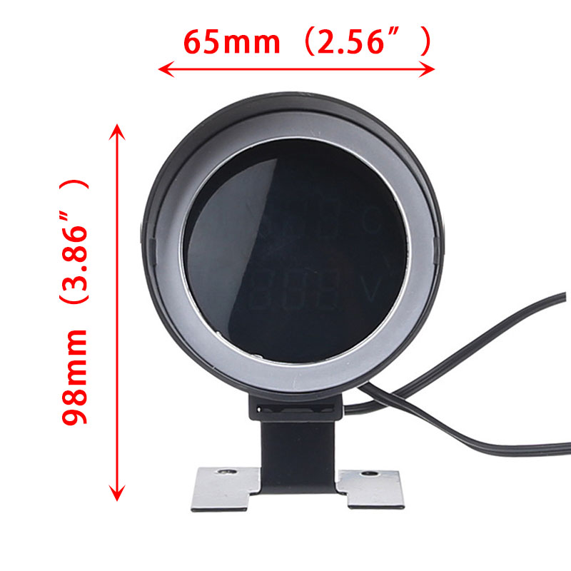Round 2 in 1 LED Digital Car T - Light Meter Incident recension och pris