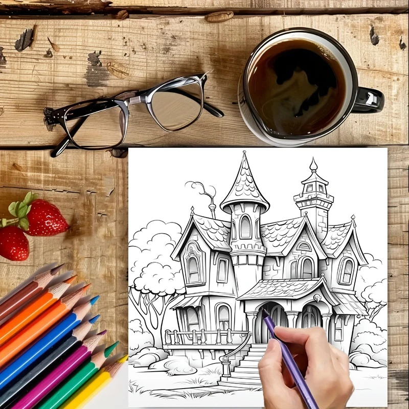 Haunted House Coloring Book fo - Photography Of Book recension och pris