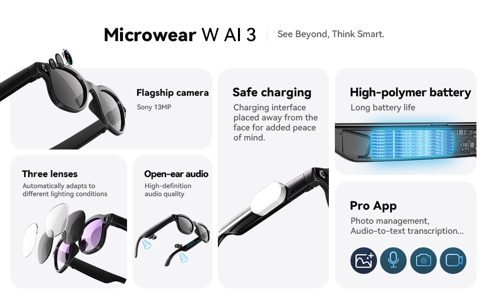AI Smart Glasses 8 million pix - Photography Videos recension och pris