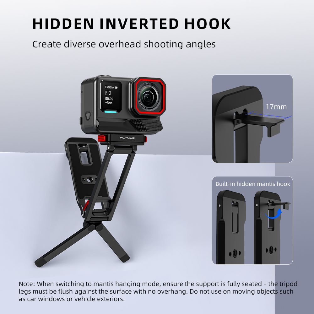 Flymile Magnetic Metal Tripod  - Photography Grip Insta360 X5 recension och pris
