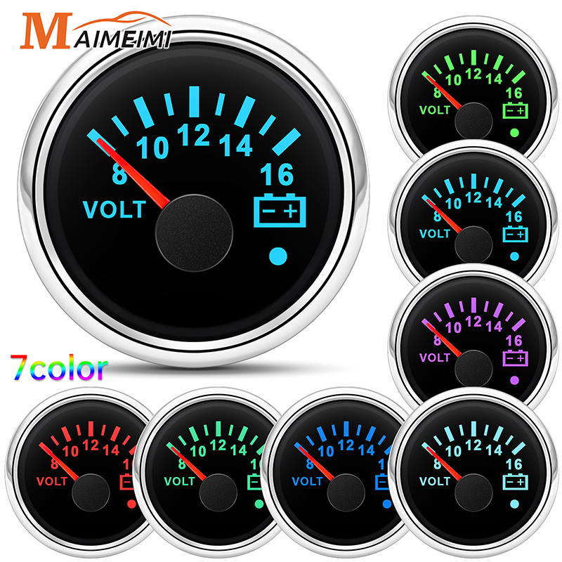 52mm Voltmeter 7 Colors Backli - Light Meter Incident recension och pris