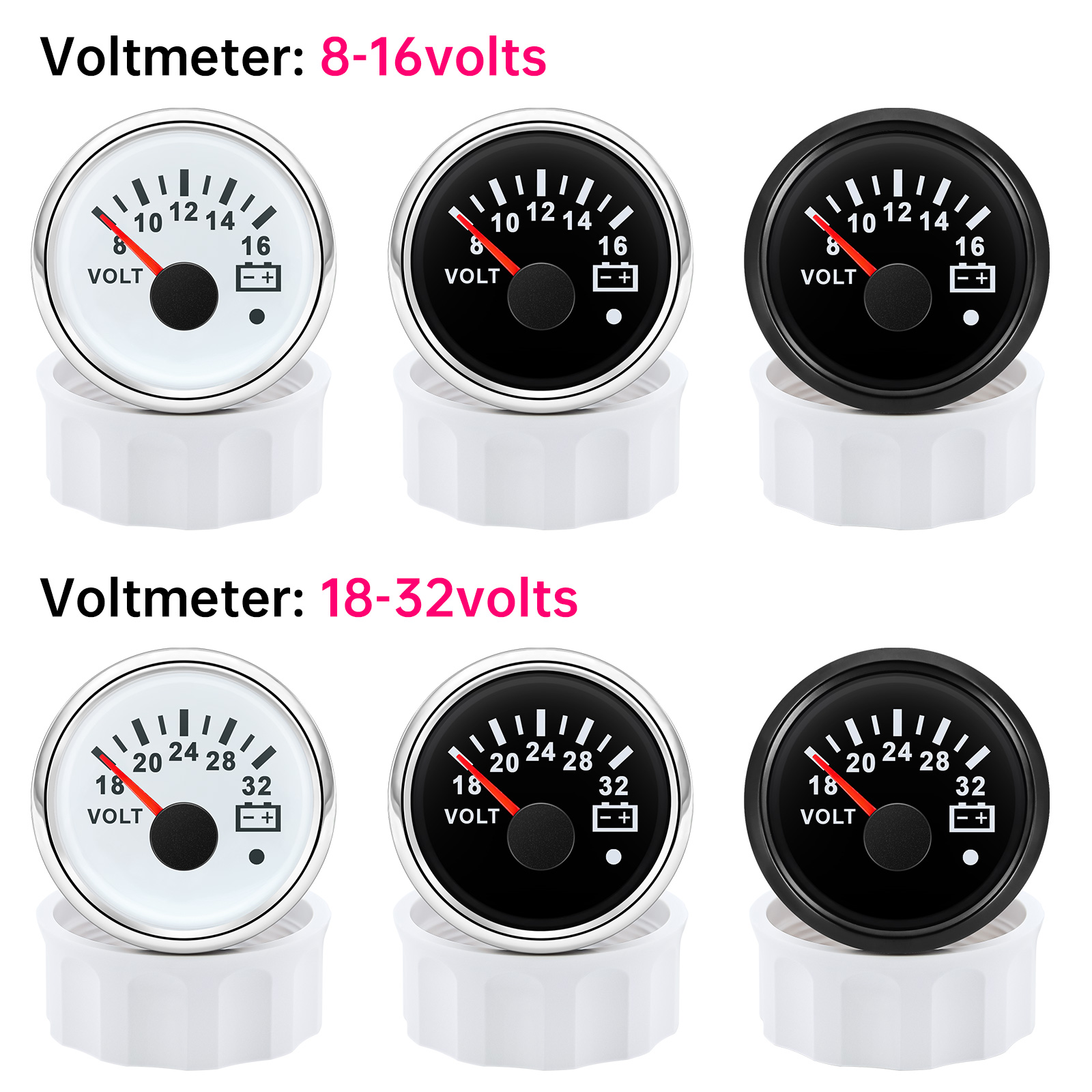 52mm Voltmeter 7 Colors Backli - Light Meter Incident recension och pris