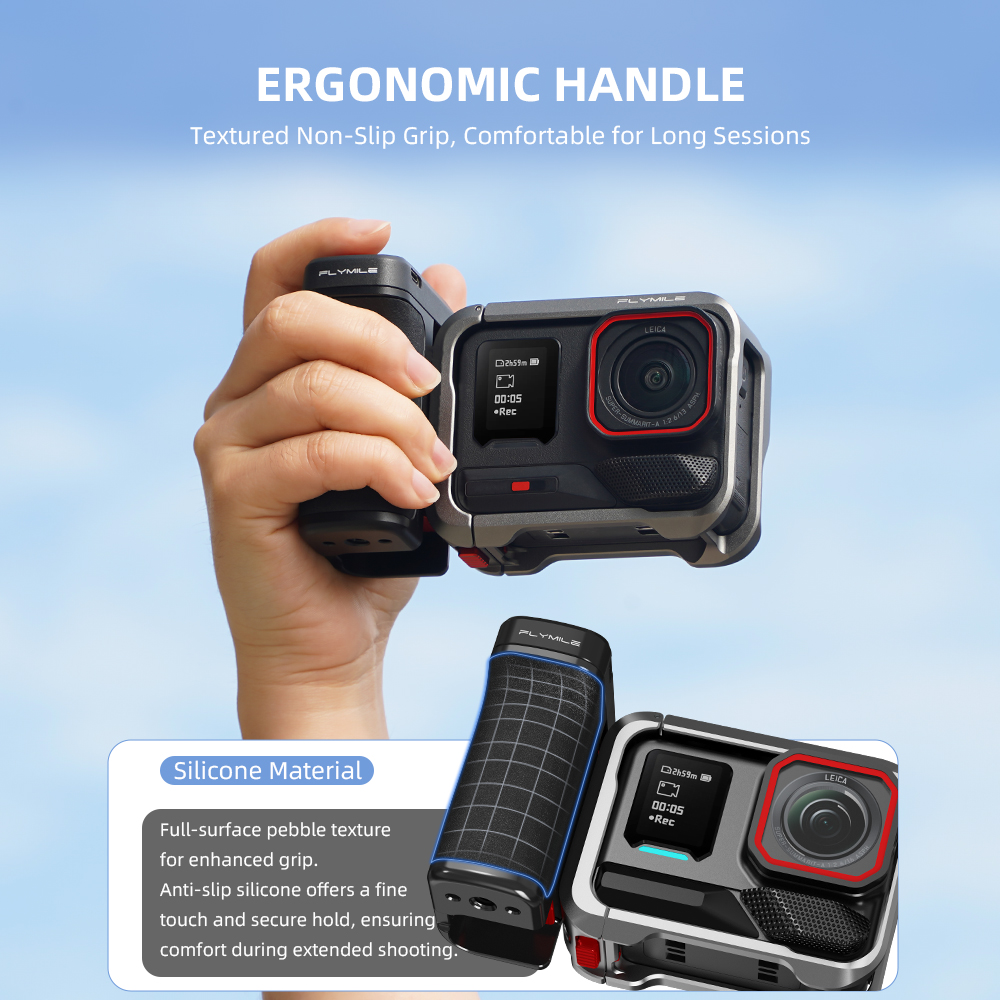 Flymile 50M Bluetooth Grip Han - Photography Grip Insta360 X5 recension och pris