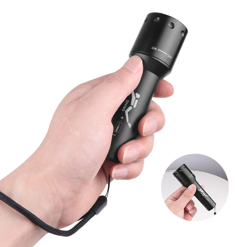 New T6 LED Diving Torch Long-R - Photography Is recension och pris