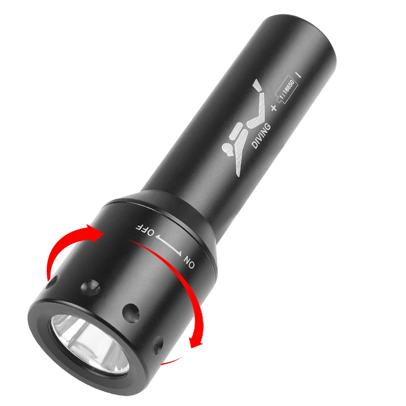 New T6 LED Diving Torch Long-R - Photography Is recension och pris
