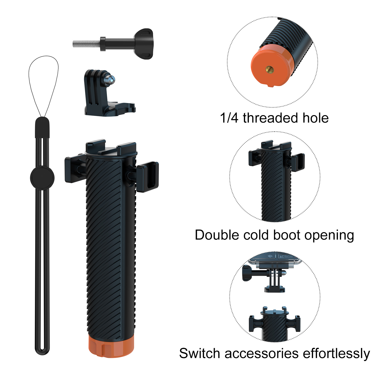 Floating Hand Grip for Insta36 - Photography Grip Insta360 X5 recension och pris